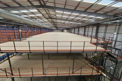 2 tier mezzanine floor installation completed in January 2024