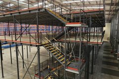 2 tier mezzanine floor installation completed in January 2024